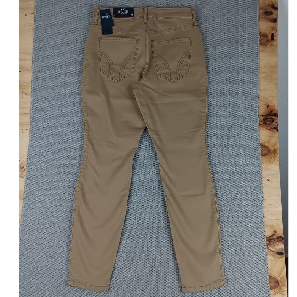 Hollister California High Rise Super Skinny Jens Womens 5S 27X27 Tan Stretch - Picture 3 of 13